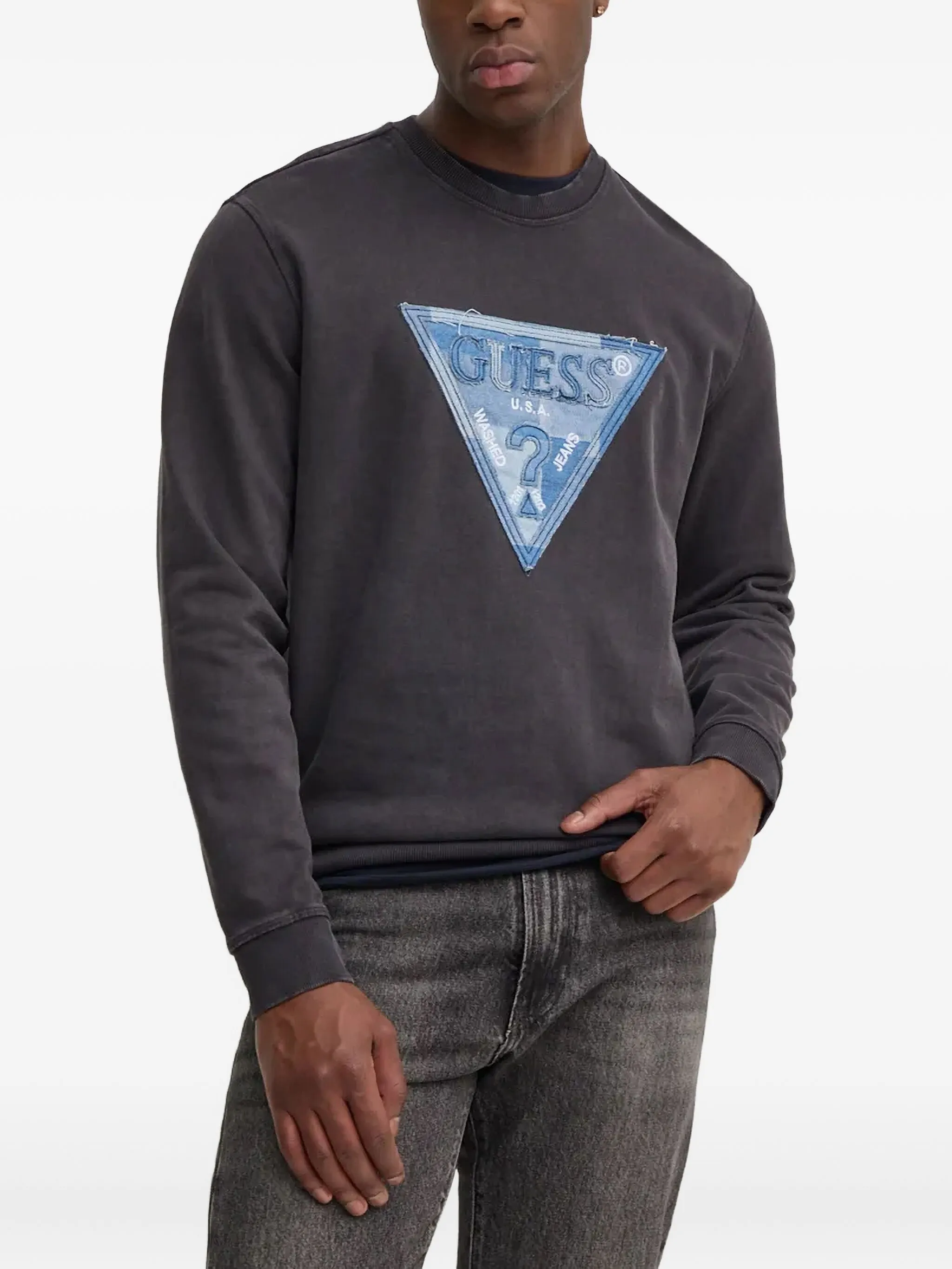 

Толстовка с логотипом Guess Usa, серый