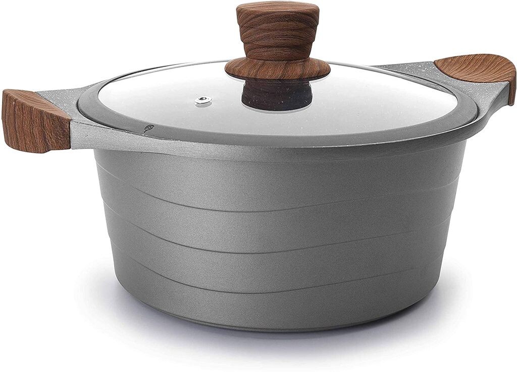 

ЛАКОР Кастрюля со стеклянной крышкой, алюминий, серый, 20 см LACOR