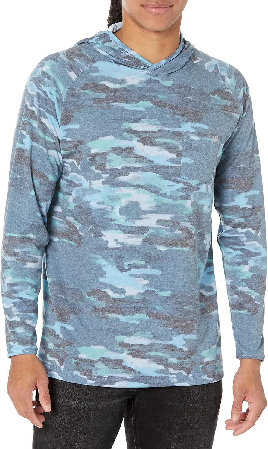 

Толстовка HUK Waypoint с капюшоном, мужская, с длинным рукавом, UPF 50+