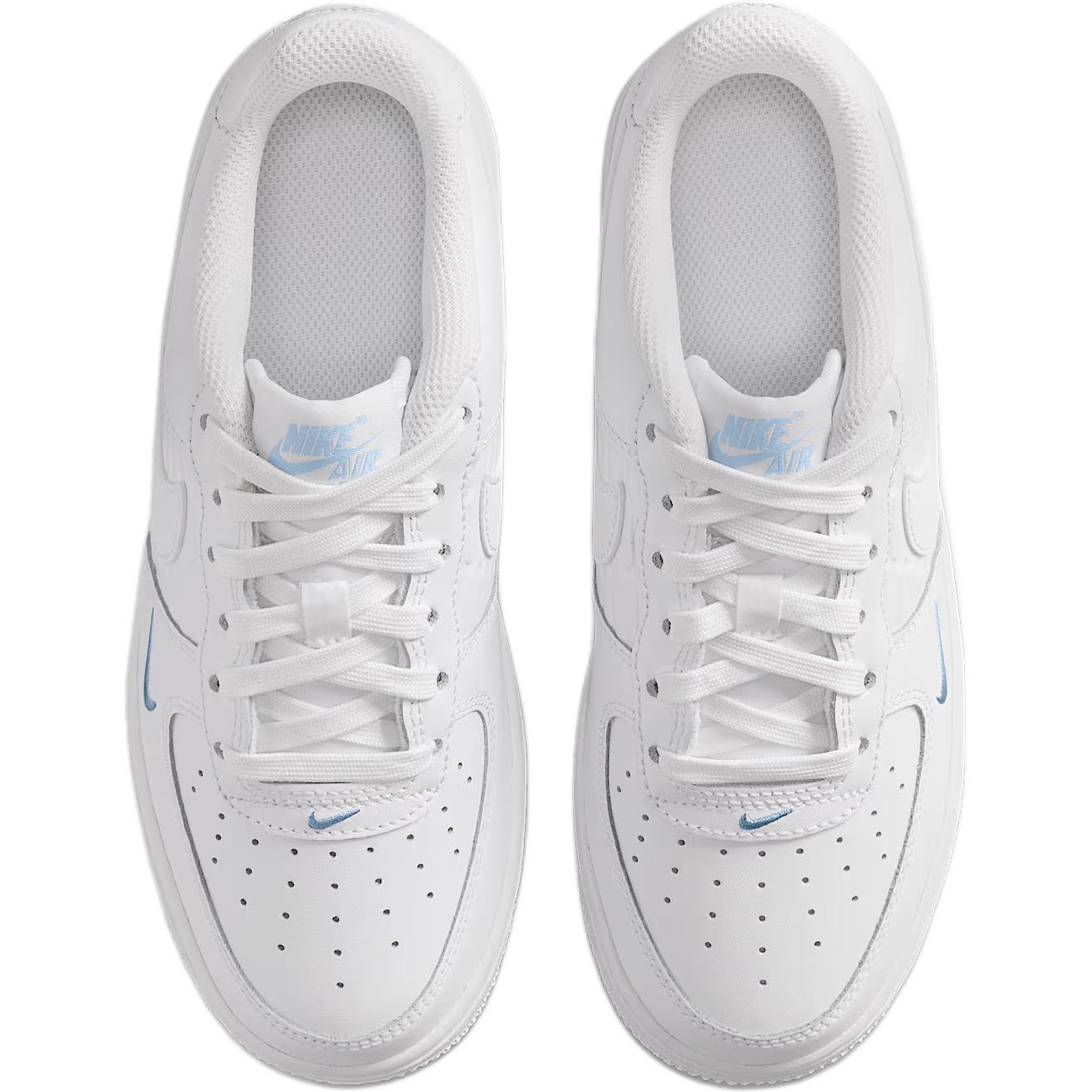 Кроссовки Air Force 1 с амортизацией, износостойкие, низкие, для детей и подростков Nike, белый — фото 4