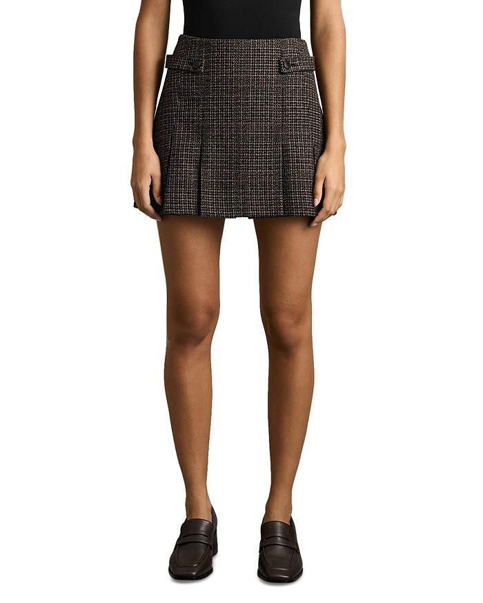 

Мини-юбка Elle Tweed REISS, коричневый