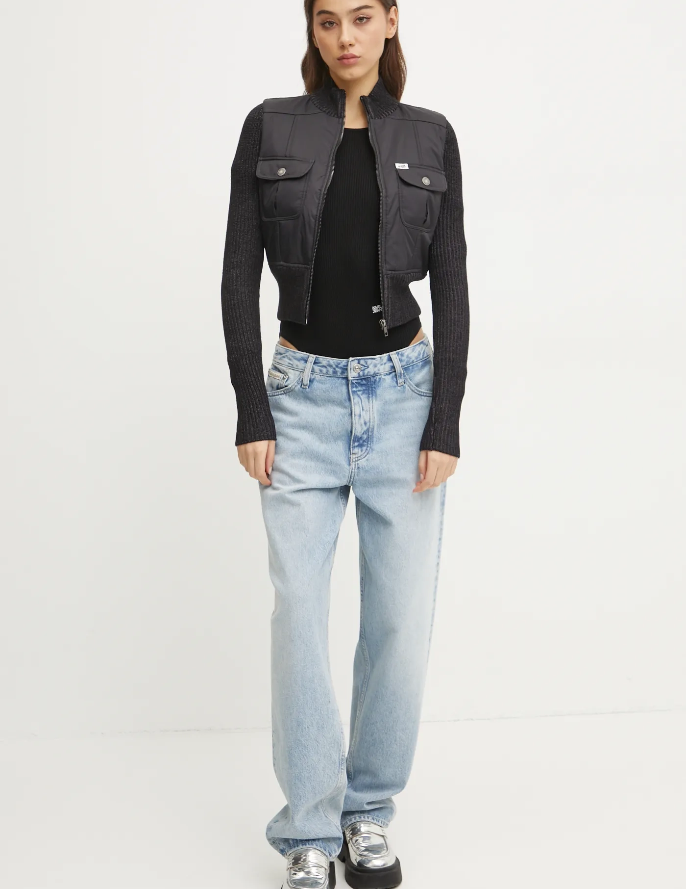 

Топ вязаный Karl Lagerfeld Jeans, черный