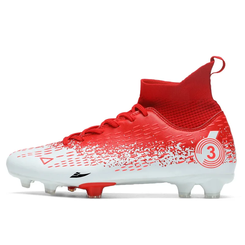 Футбольные бутсы с сеткой и искусственной кожей, нескользящие и устойчивые к истиранию, унисекс KUDING, Mismatched Blue Purple Turf — фото 4