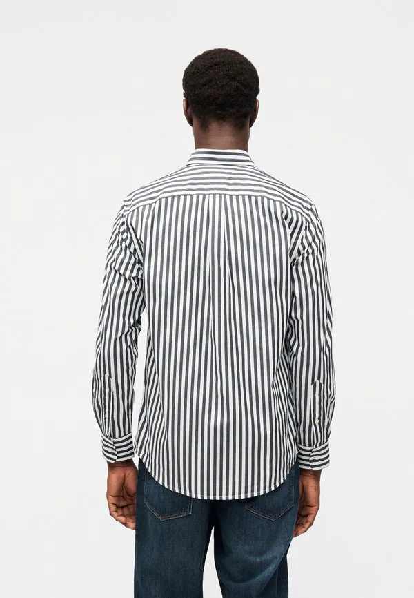 Рубашка из поплина в полоску, стандартного кроя, модель th flex. Tommy Hilfiger, Black/Stripe — фото 3