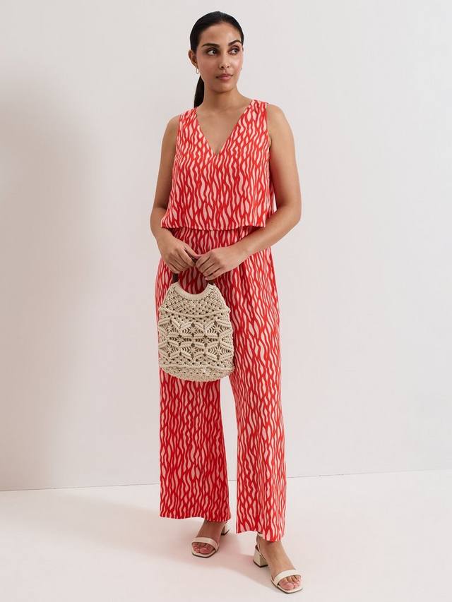 

Повседневный комбинезон Loren Abstract для миниатюрных Phase Eight, Pink/Red