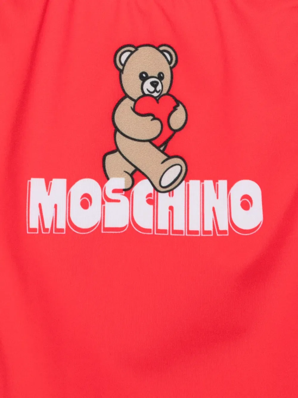Купальник с логотипом "Мишка" Moschino Kids, красный — фото 2