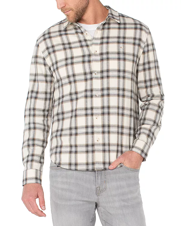 

Рубашка с длинными рукавами, изогнутой кокеткой, стандартного кроя, на пуговицах. Liverpool Los Angeles, мультиколор