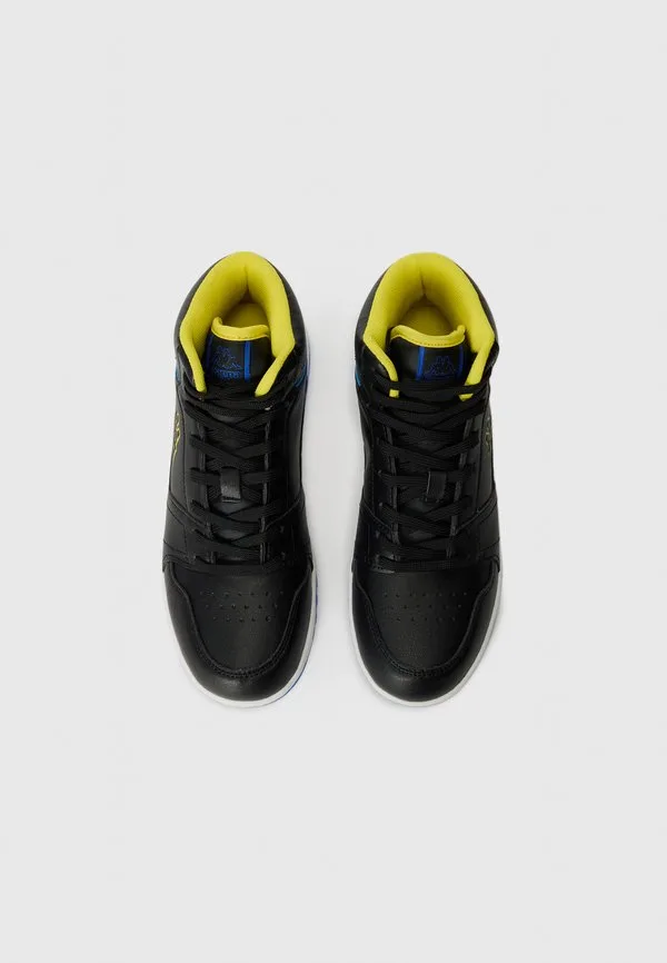 Высокие кроссовки rernal Kappa, Black/Yellow — фото 4