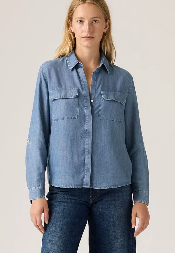 Элейн утилитарная блузка на пуговицах Levi'S, Crushed Berry Tint - Medium Indigo