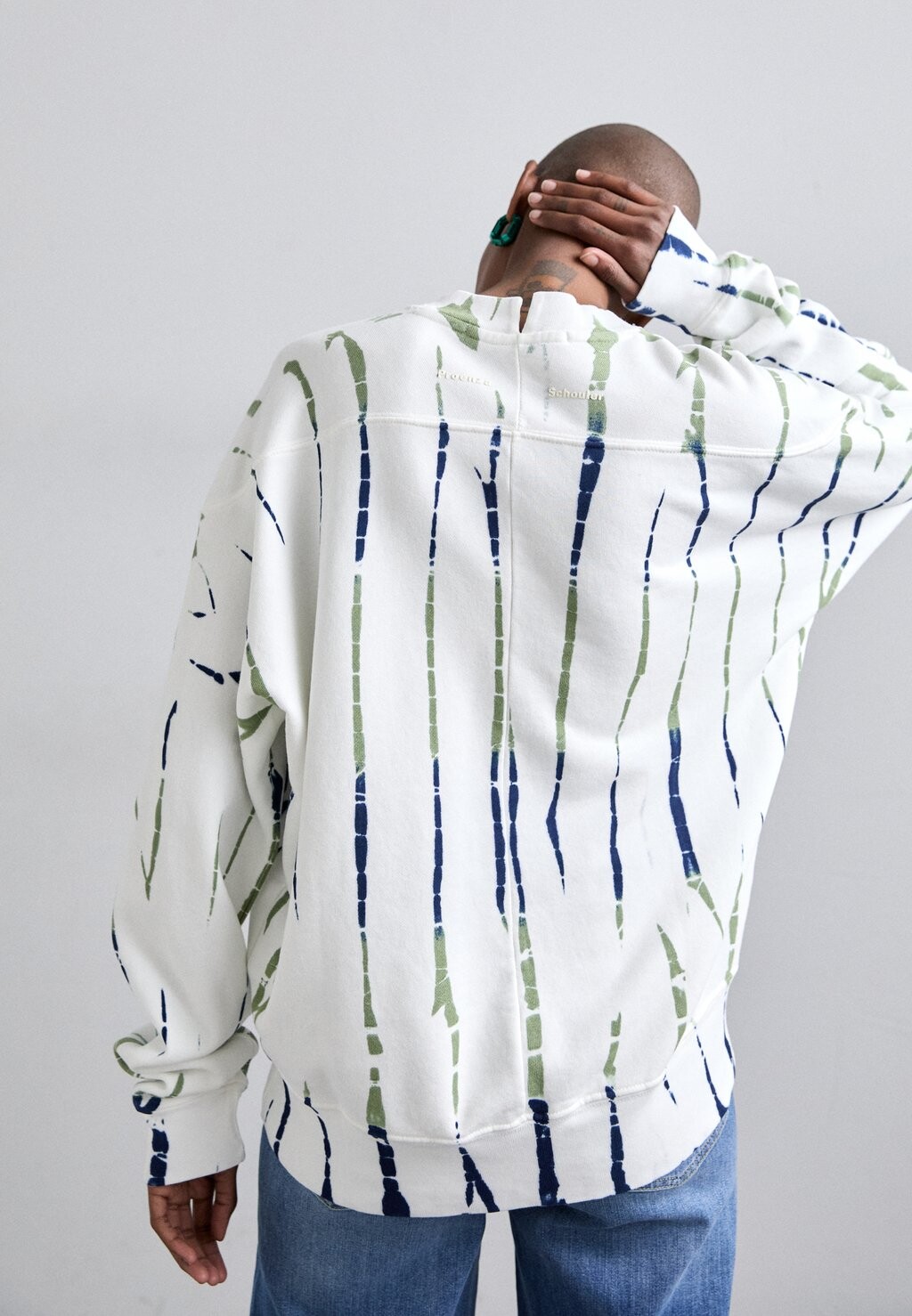 

Толстовка BLAKE IN STRIPE Proenza Schouler White Label, белый