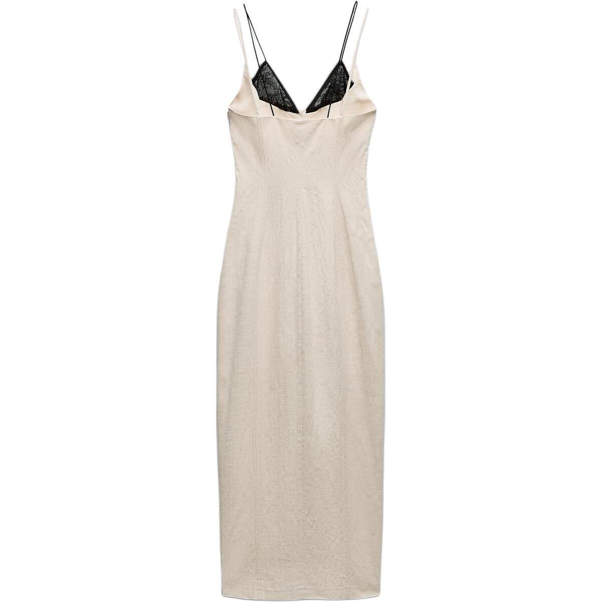 

Платье-комбинация женское белое Zara