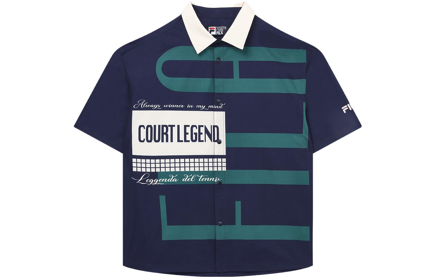 

Мужская рубашка с принтом по всей поверхности Fila, all over print