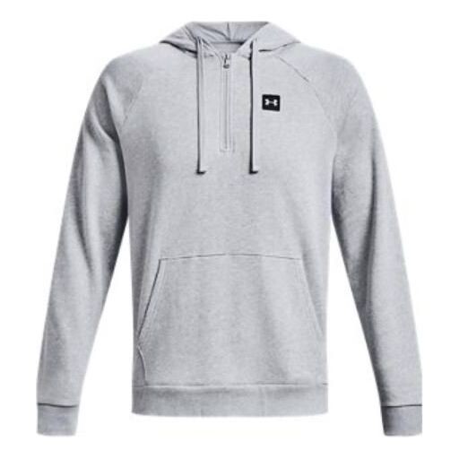 

Толстовка rival fleece zip hoodie 'light grey' Under Armour, серый