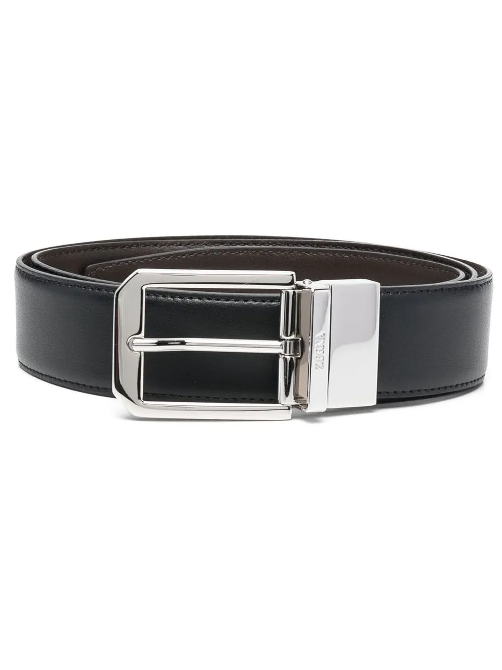 

Ремень с пряжкой Zegna, черный