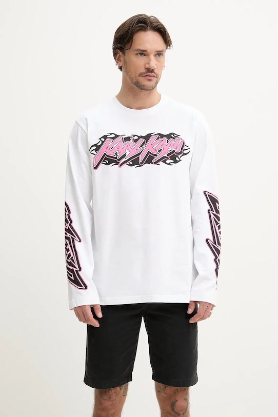 

Хлопковая водолазка Karl Kani, белый