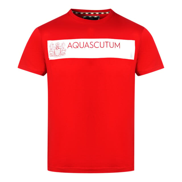 

Футболка с логотипом бренда Block Aquascutum, красный
