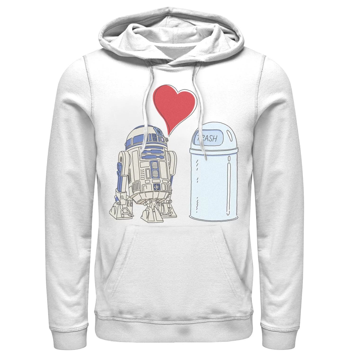 

Мужская толстовка с капюшоном Star Wars R2-D2 Loves Trash Can Licensed Character