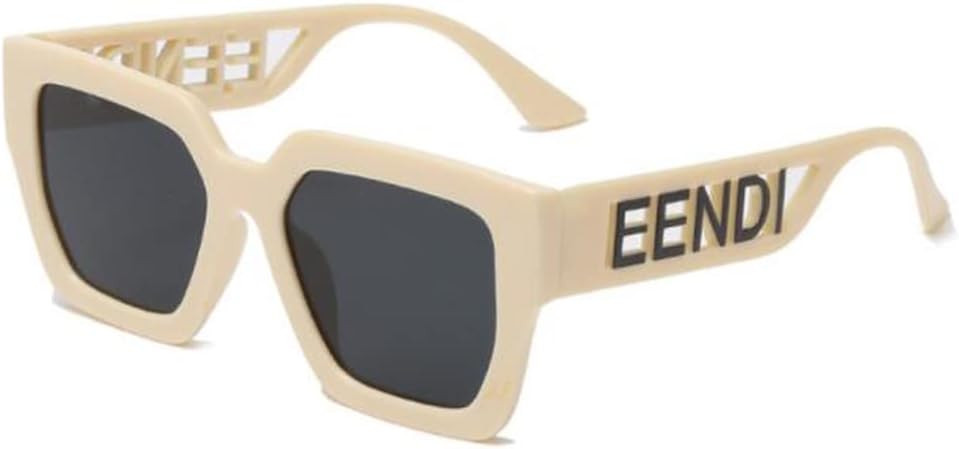 

Детские квадратные солнцезащитные очки, модные очки с полыми толстыми дужками, солнцезащитные очки с защитой от УФ-излучения, очки для мужчин и женщин Weloveushop, Rice Frame