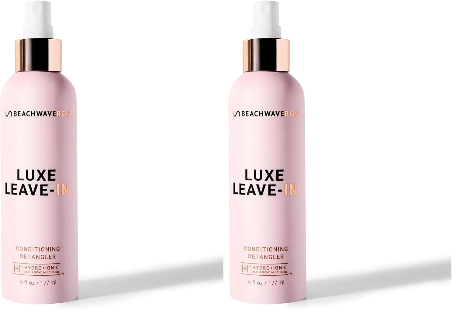 The Beachwaver Co. Luxe Leave-In Conditioning Detangler - полный размер (180 мл) | уход для увлажнения, разглаживания и укрепления с HiX Vegan Bond Multipliers | аромат Bali Beach Night, упаковка 2 шт 177 мл (2 шт.)