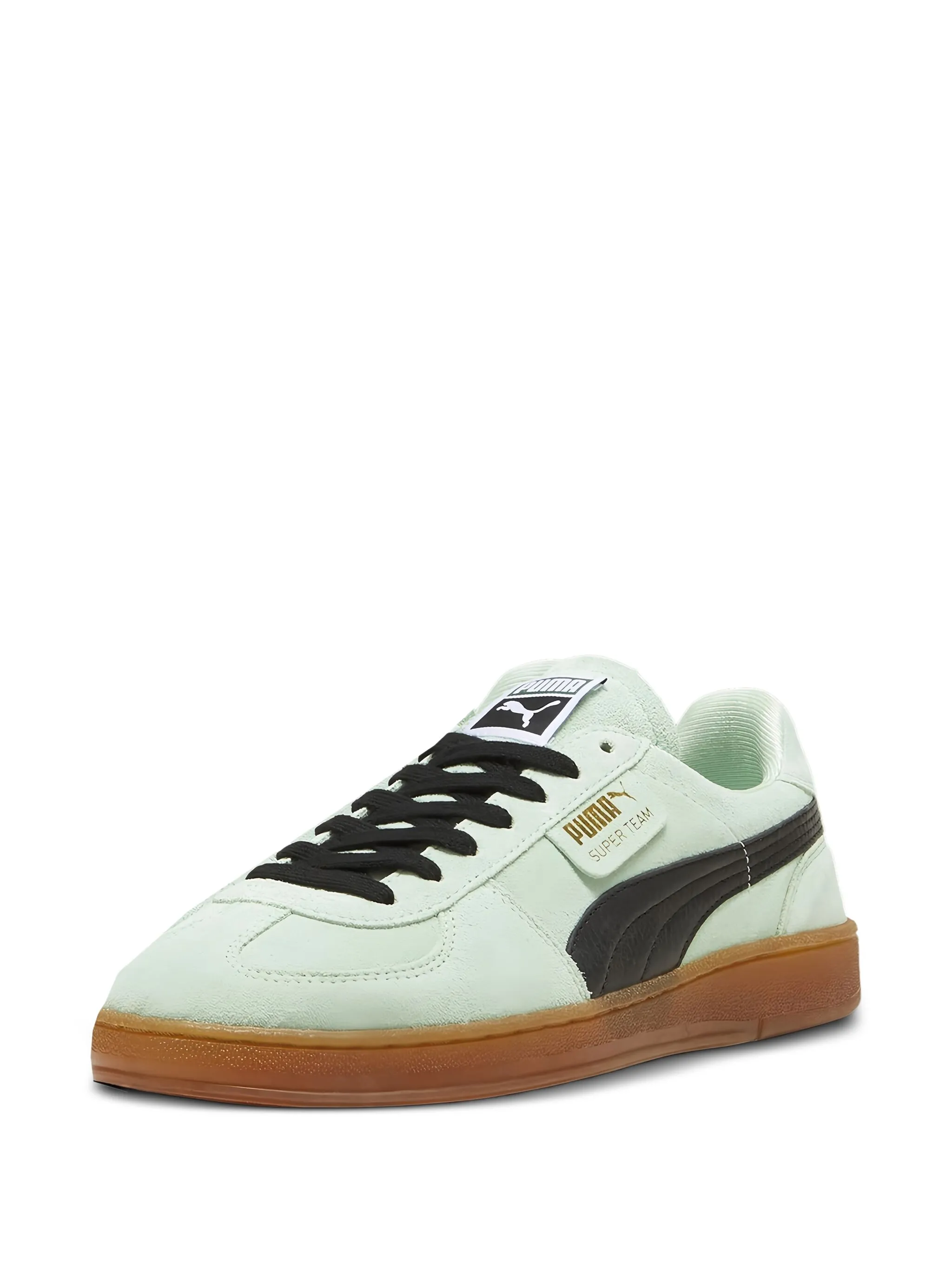 Кроссовки Super Team Black/Green Puma, зеленый — фото 2