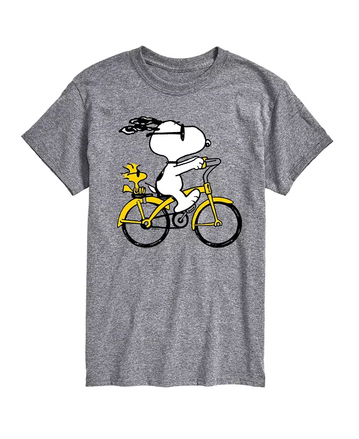 

Футболка мужская с коротким рукавом Hybrid Apparel Peanuts Bike AIRWAVES, серебряный