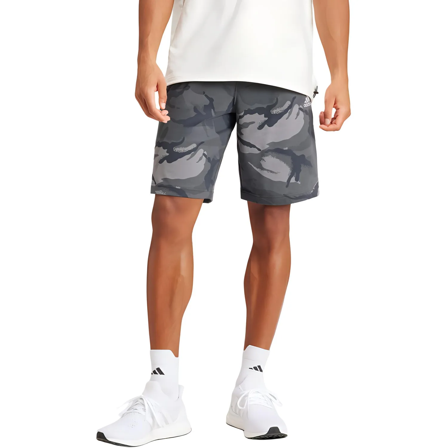 Adidas Шорты casual unisex solid dark gray — фото 4