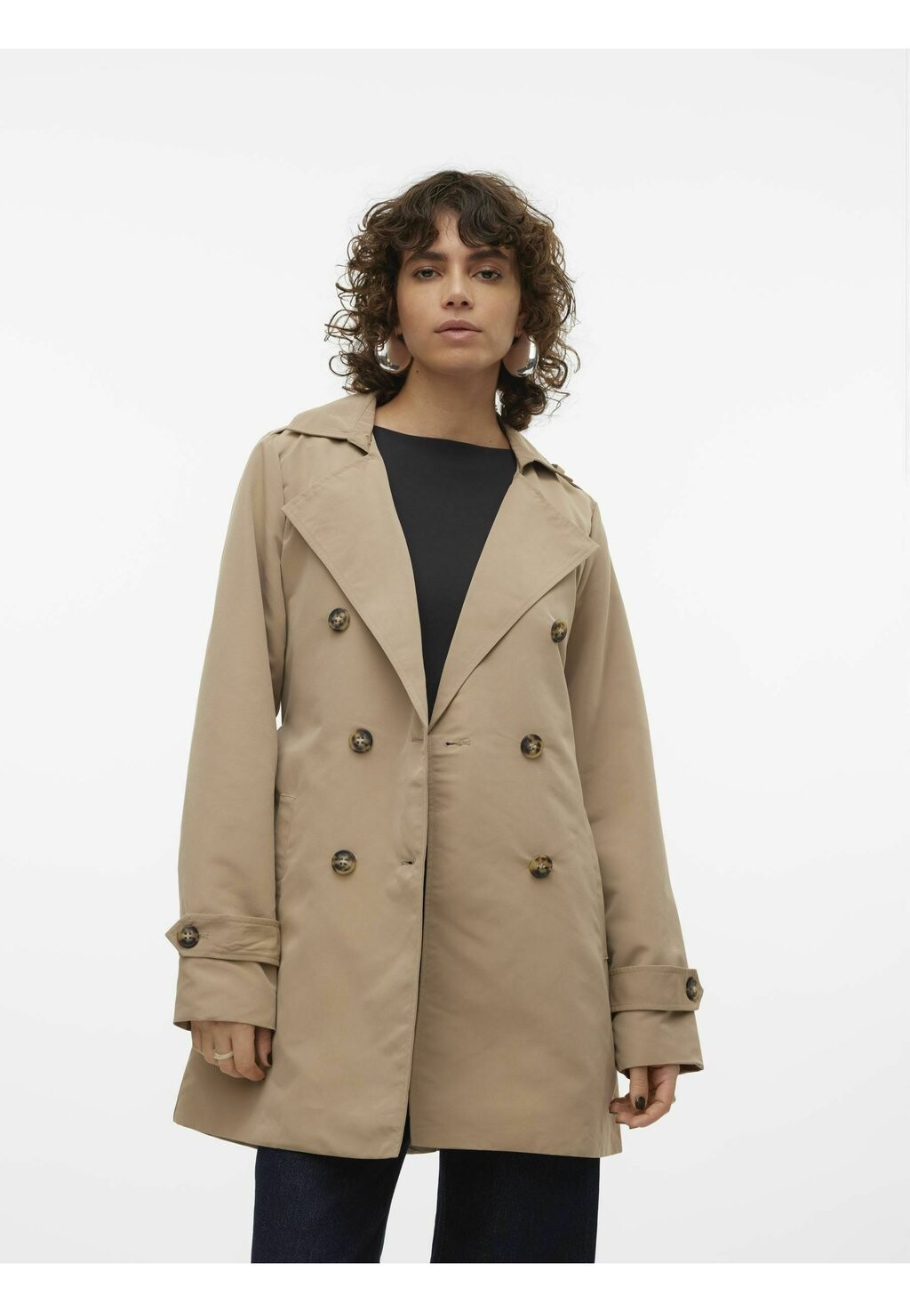 

Тренч VMCHLOE Vero Moda, цвет silver mink