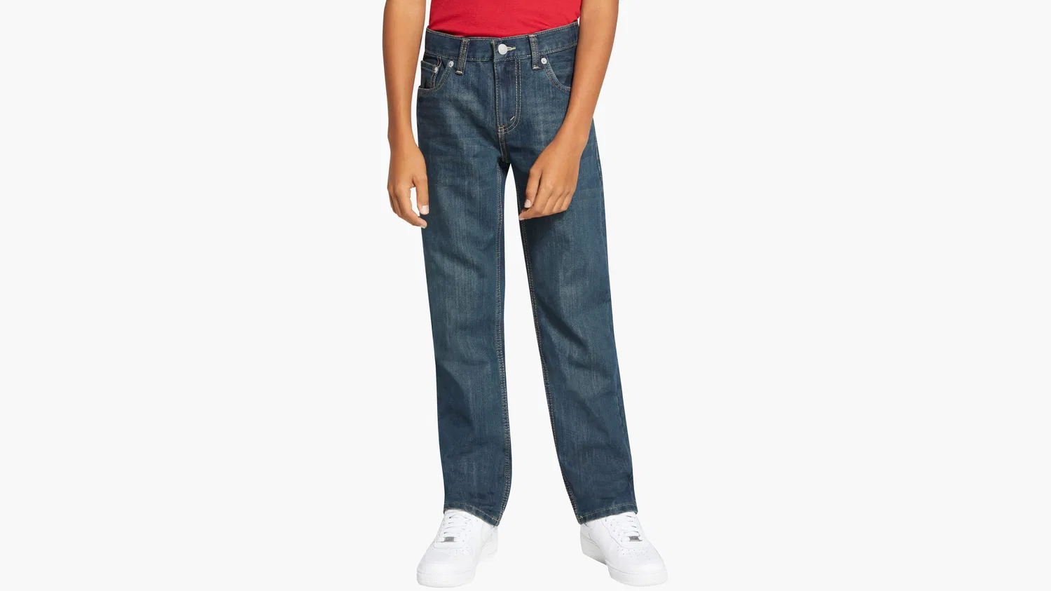 Джинсы 505 стандартного кроя, размеры для мальчиков 8-20 лет Levi's, Dark Wash