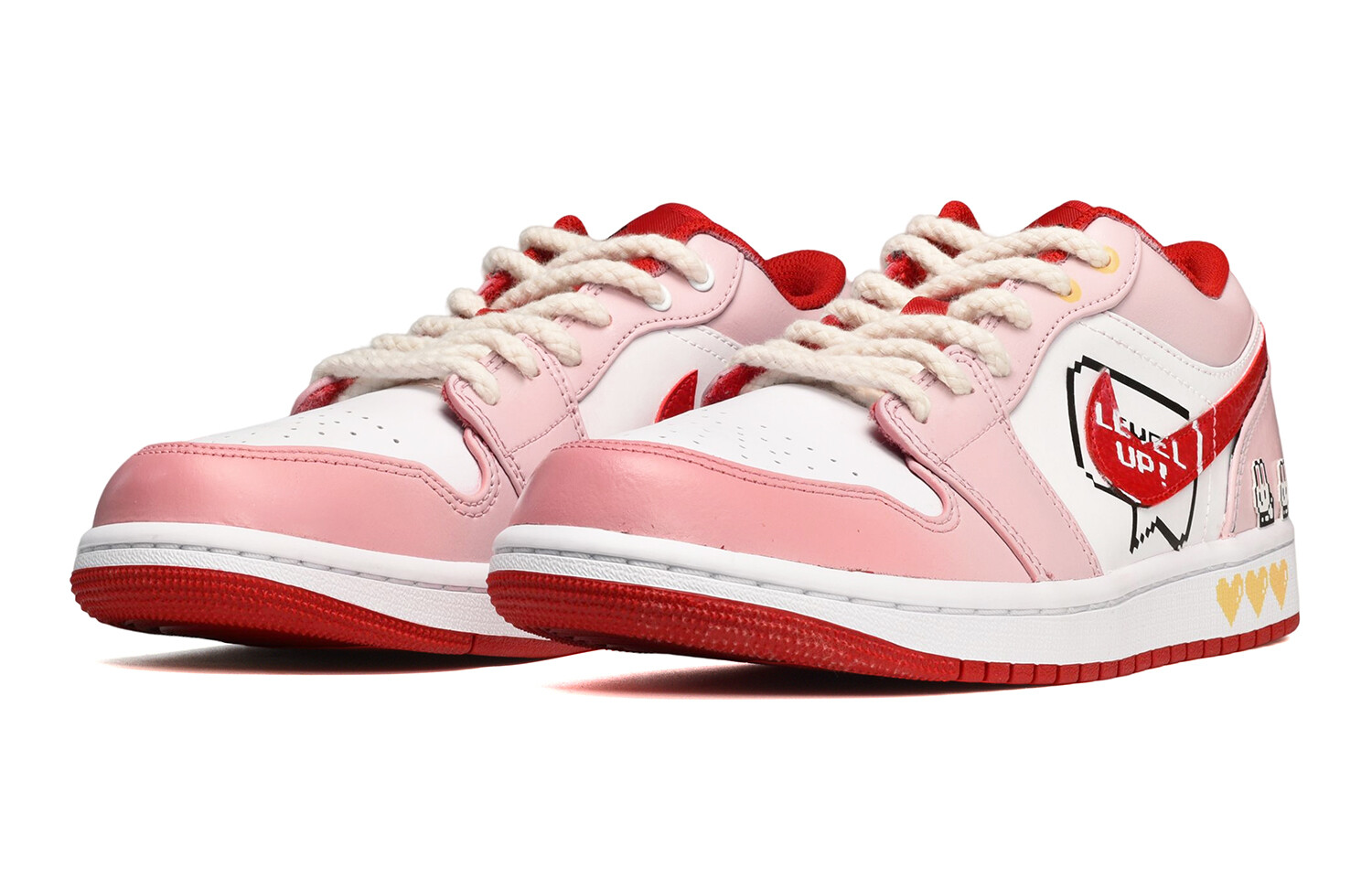 

Jordan Air Jordan 1 винтажные баскетбольные кроссовки женские, Pink White