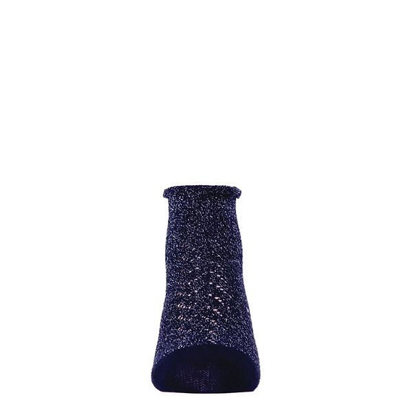 Носки-гольфы Fuzzy shimmer из хлопковой смеси Memoi, Black — фото 2