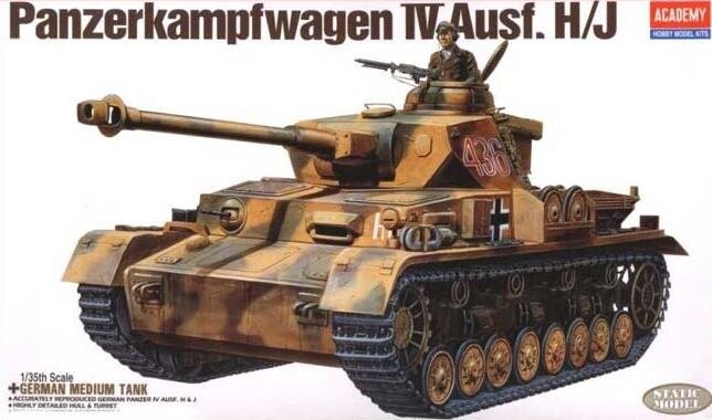 

Asademy, Panzerkampfwagen IV Ausf. HJ, Модельный комплект, 12+ Academy