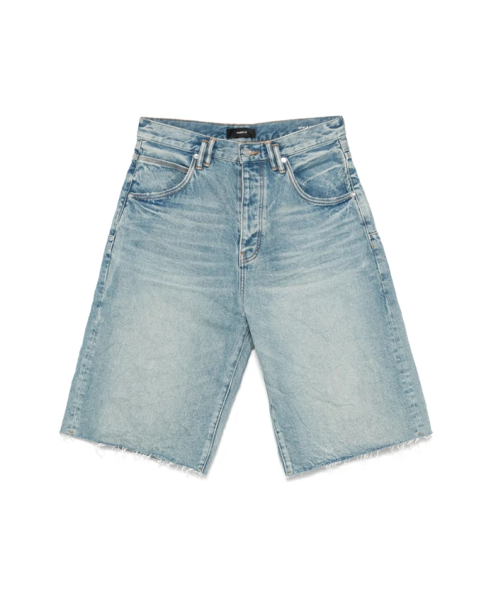 

Классические синие джинсы с необработанными краями Purple Brand, синий