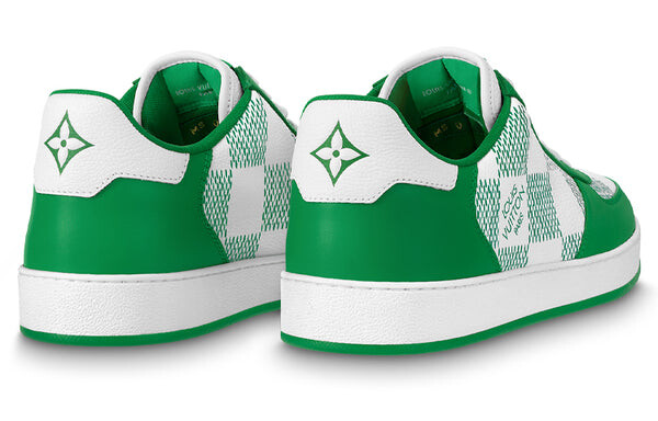 Кроссовки lv rivoli sneakers 'green with plaid' Louis Vuitton, белый — фото 3