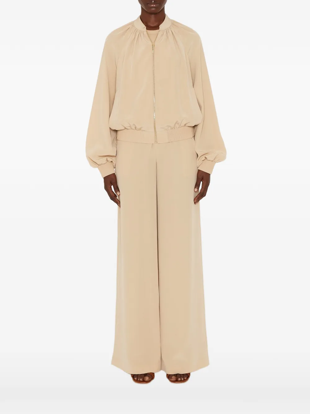 

Бомбер с застежкой на молнии Mira Joseph, бежевый