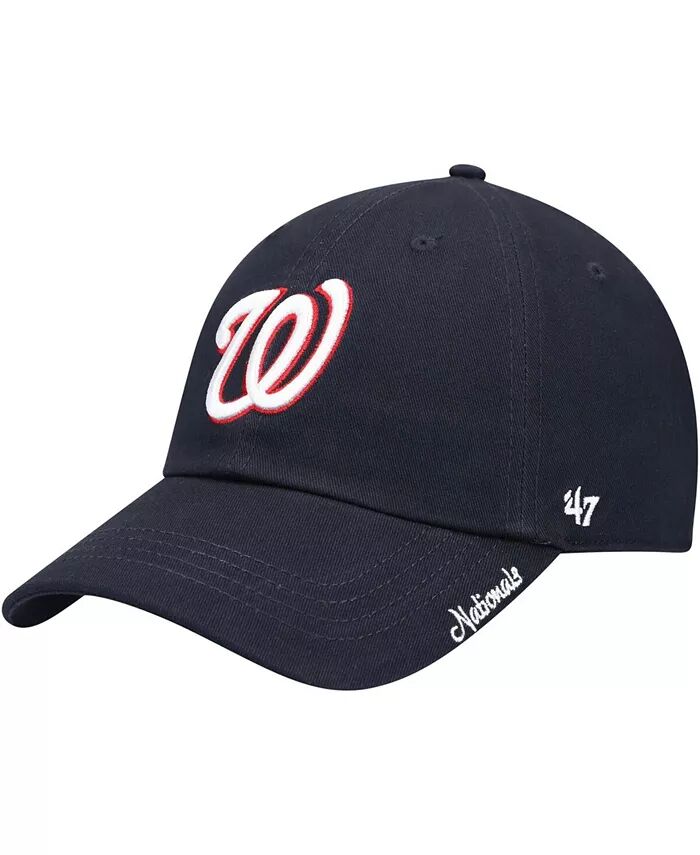 

Женская темно-синяя шапка-ушанка Washington Nationals Team Miata Clean Up Adjustable '47 Brand