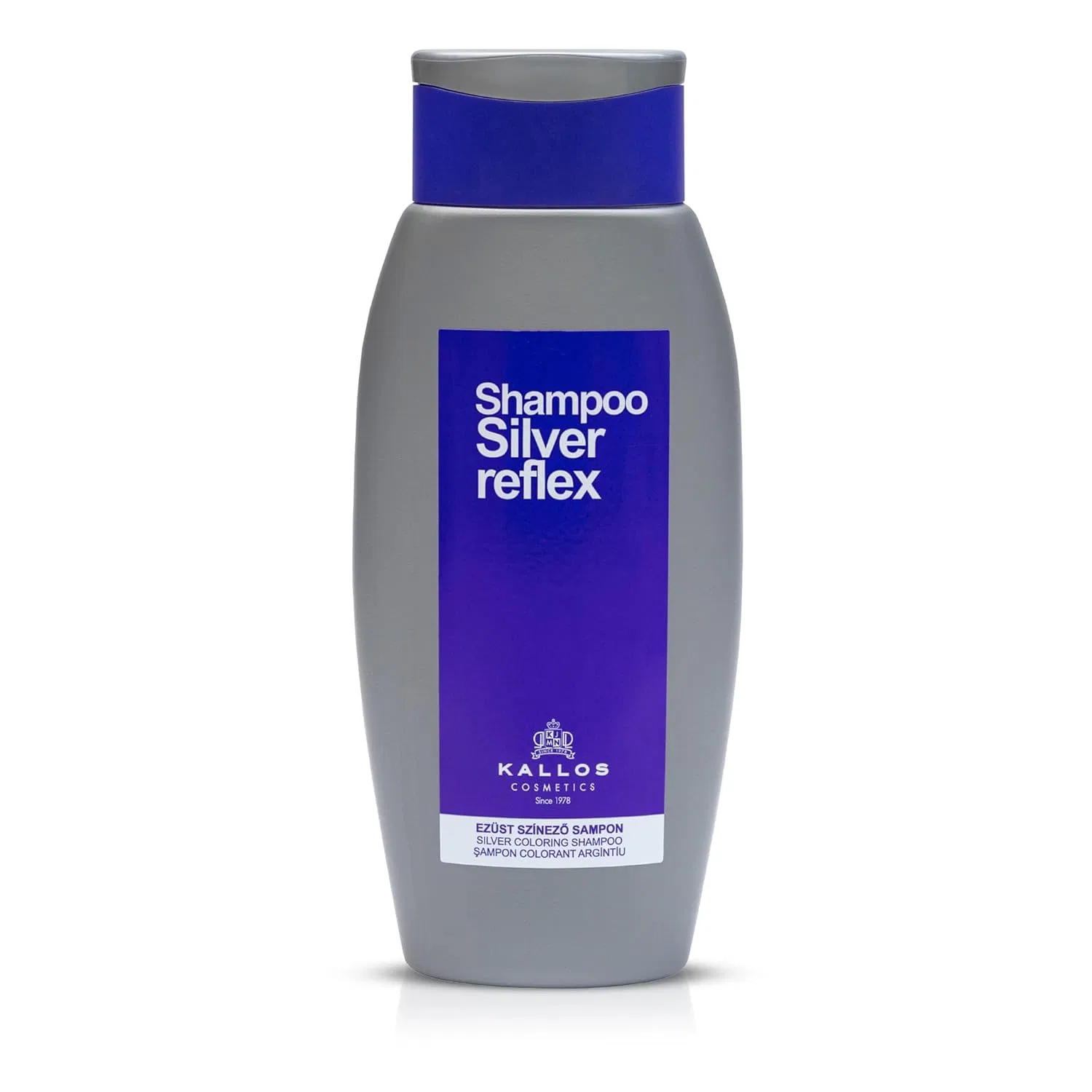 Оттеночный шампунь Kallos Cosmetics Silver Reflex для светлых и седых волос Kallos