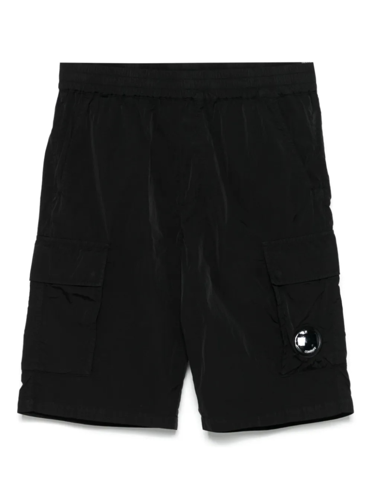 

C.P. Company Kids шорты с декором Lens, черный