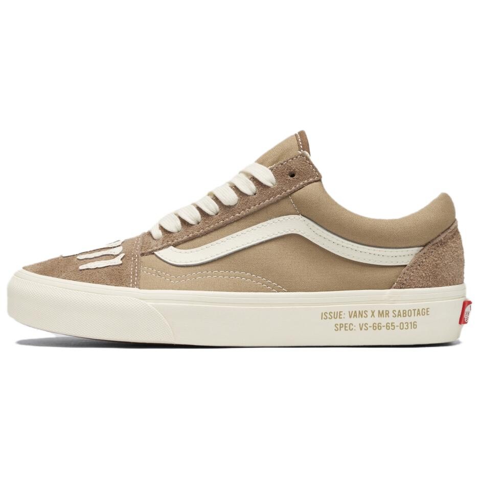 

Кроссовки Vans Style 36 Skateboarding Shoes Unisex Low-top Khaki/off-white, хаки