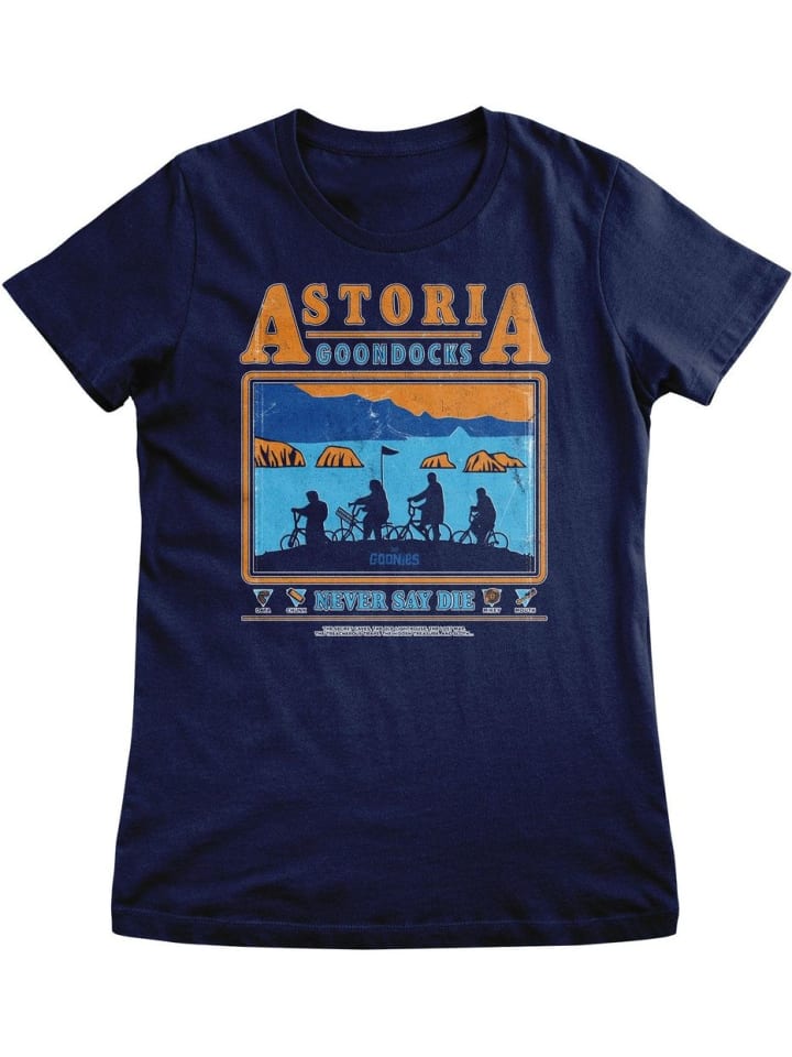 

Футболка "The Goonies - Astoria Goondocks Girly Tee" синего цвета, Синий, Футболка "The Goonies - Astoria Goondocks Girly Tee" синего цвета