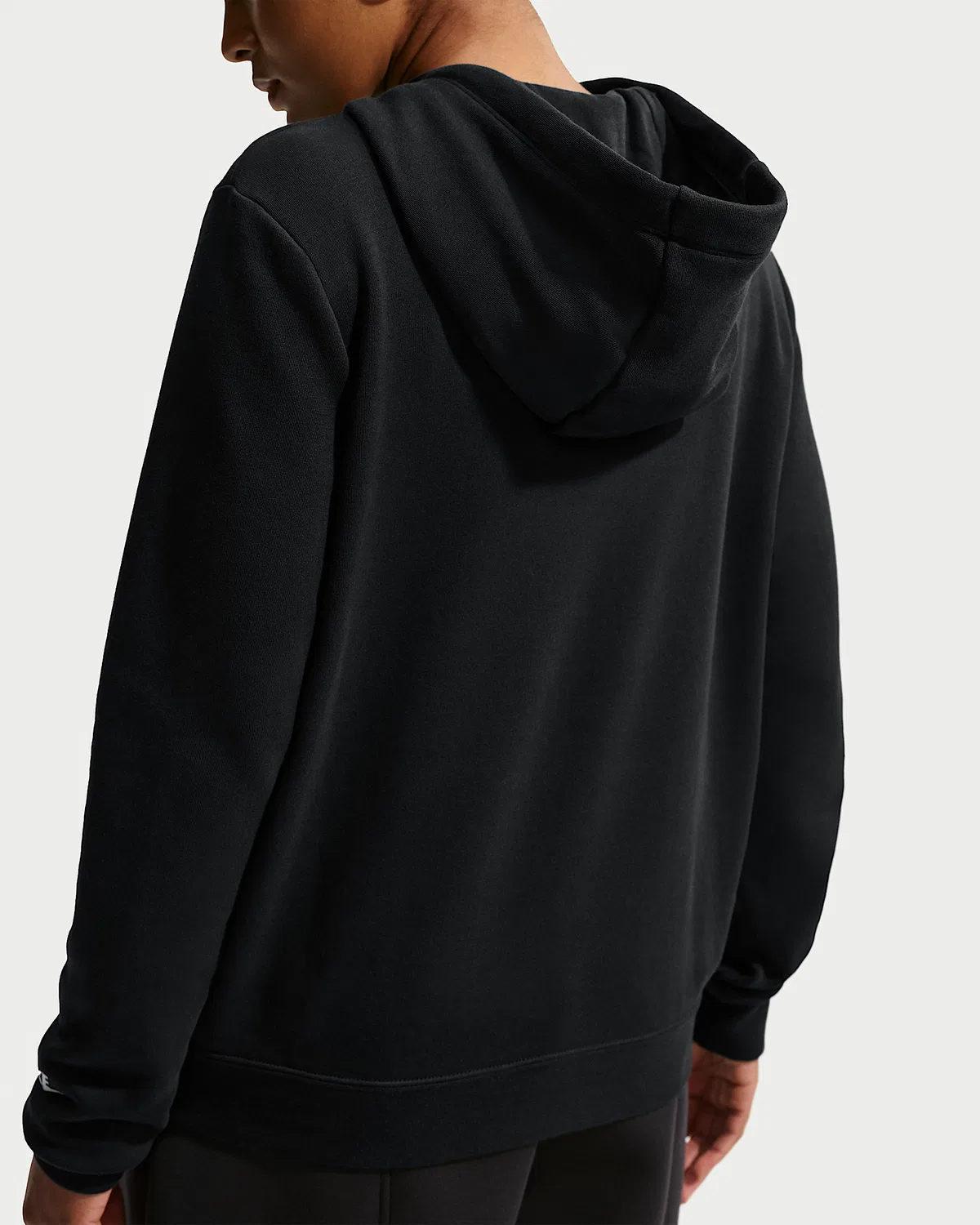 Женская худи с принтом Nike Sportswear Club Fleece, Black/White — фото 2
