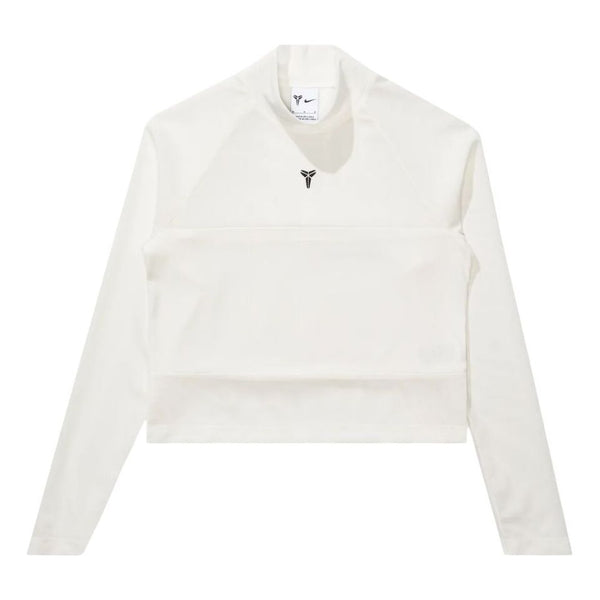 

Футболка kobe long sleeve cropped top asia sizing Nike, бежевый