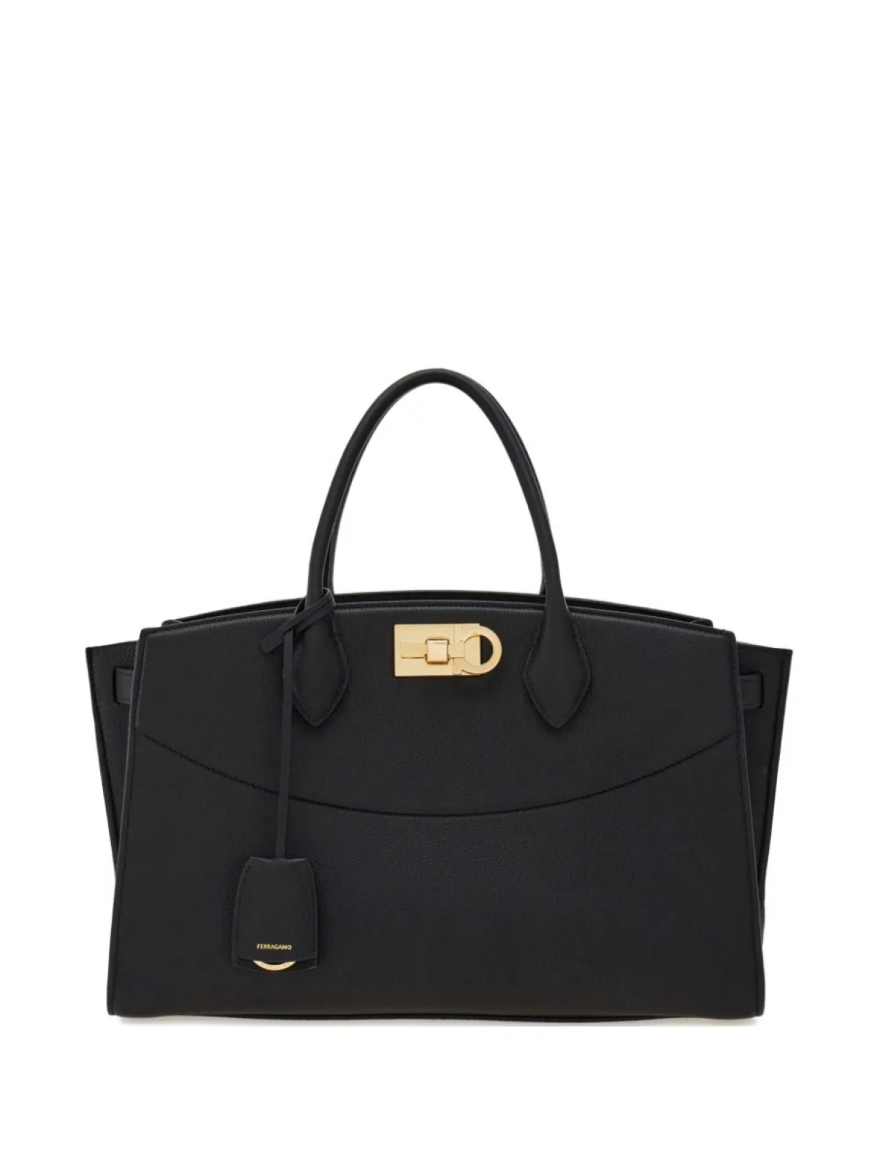 

Ferragamo большая сумка-тоут Studio Soft, черный