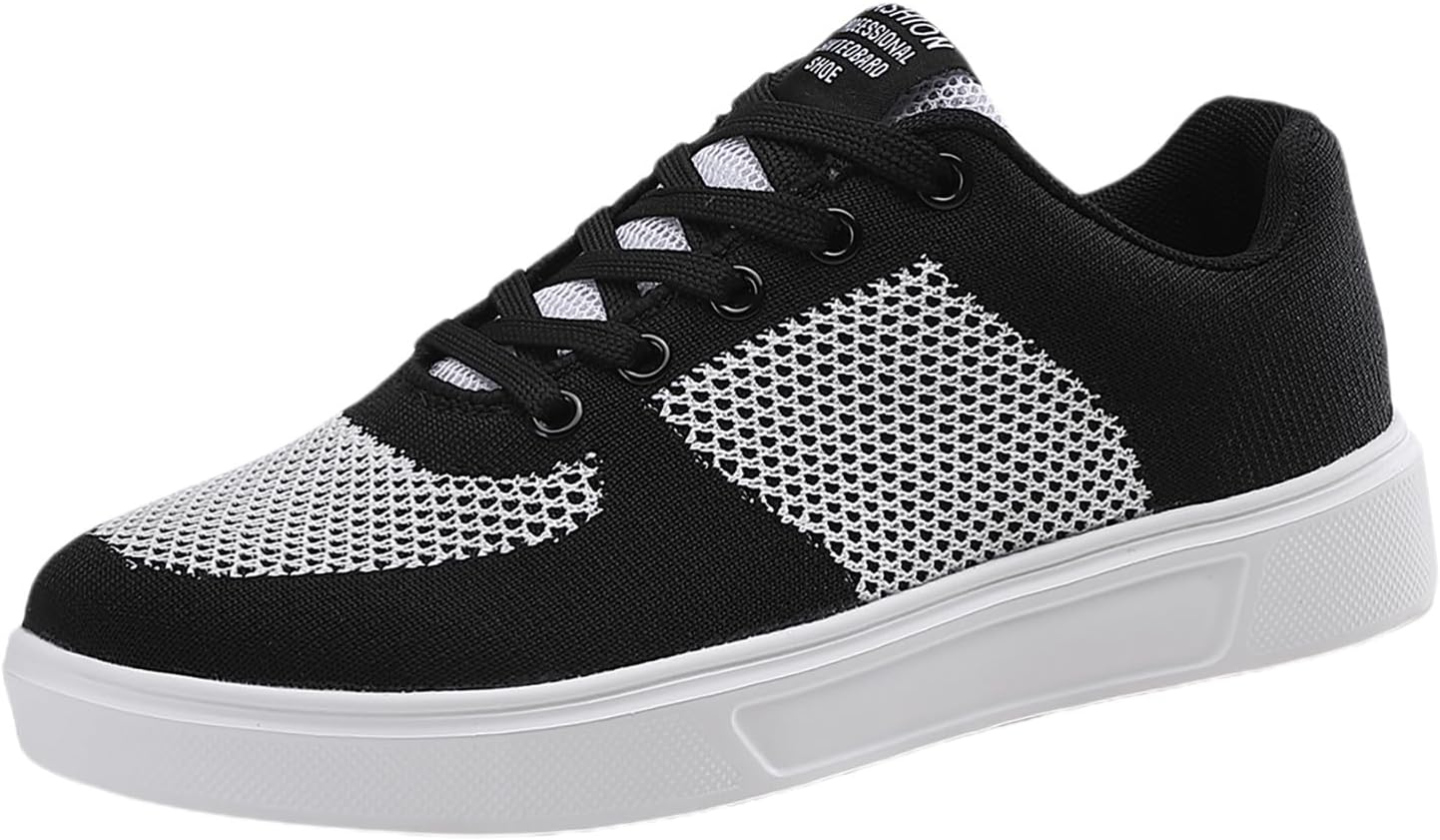 

Мужские слипоны для ходьбы с комфортной амортизирующей стелькой из памяти формы, дышащие, легкие, модные кроссовки, с противоскользящей подошвой, поддержкой свода стопы, амортизацией для тренировок и зала, широкая посадка Generic, белый