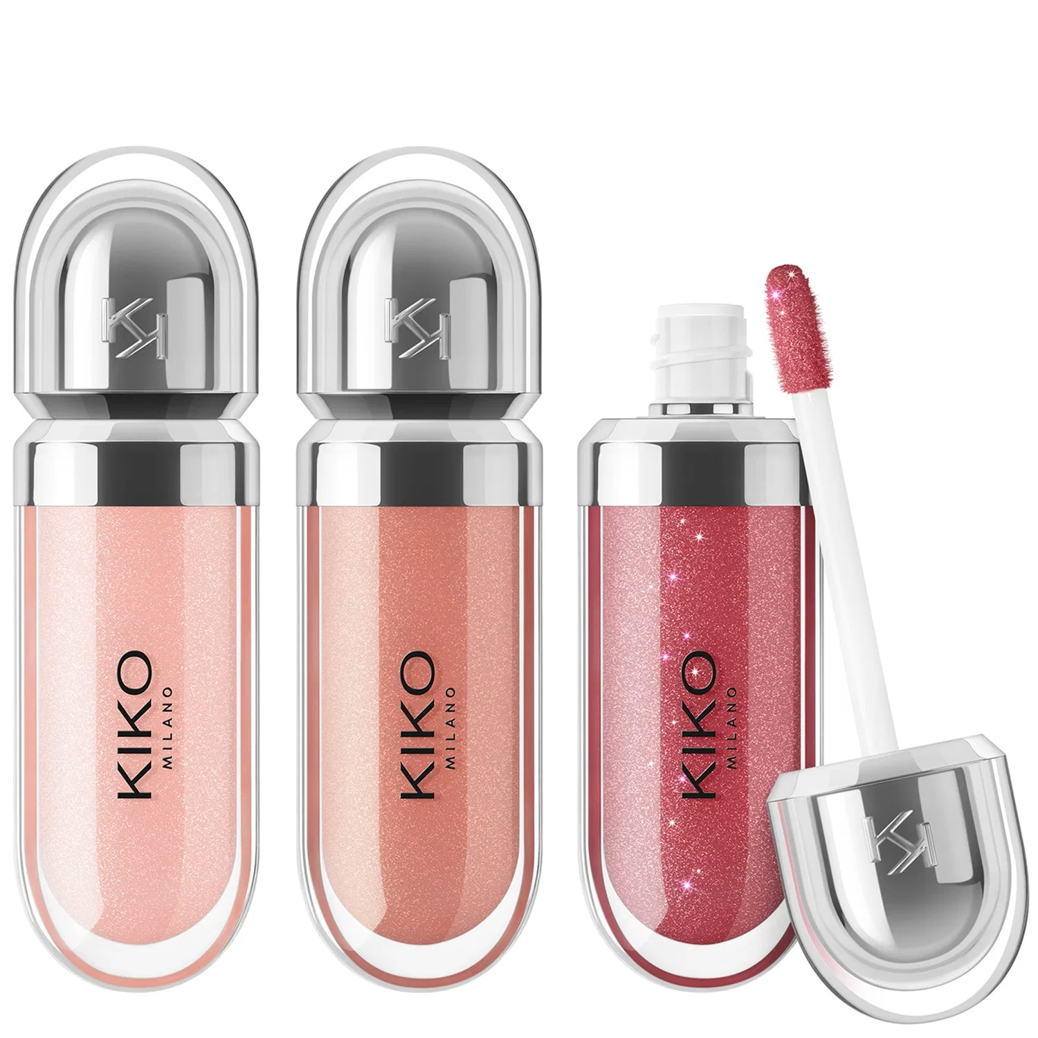 Набор блестящих помад 02 Kiko Milano
