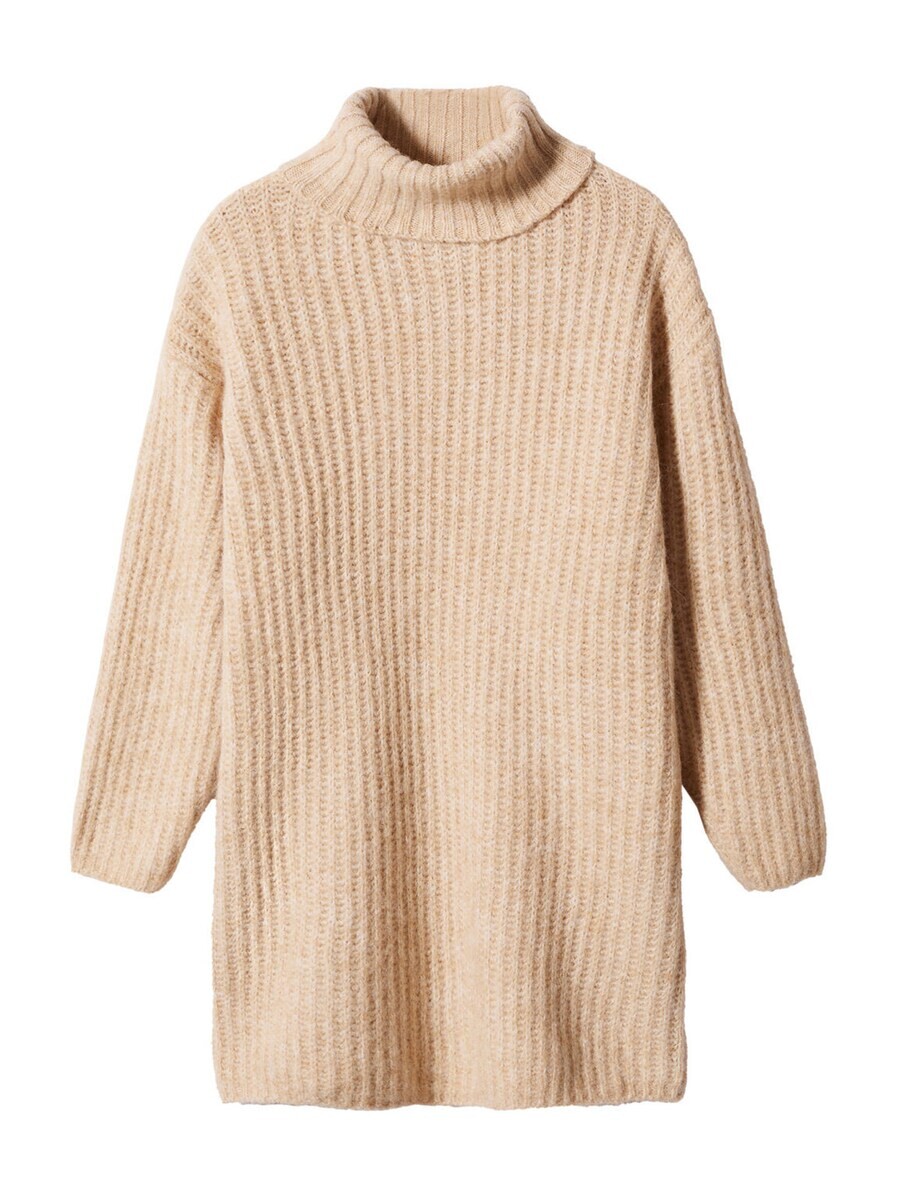 

Платье MANGO Knitted dress Fresa, светло-коричневый