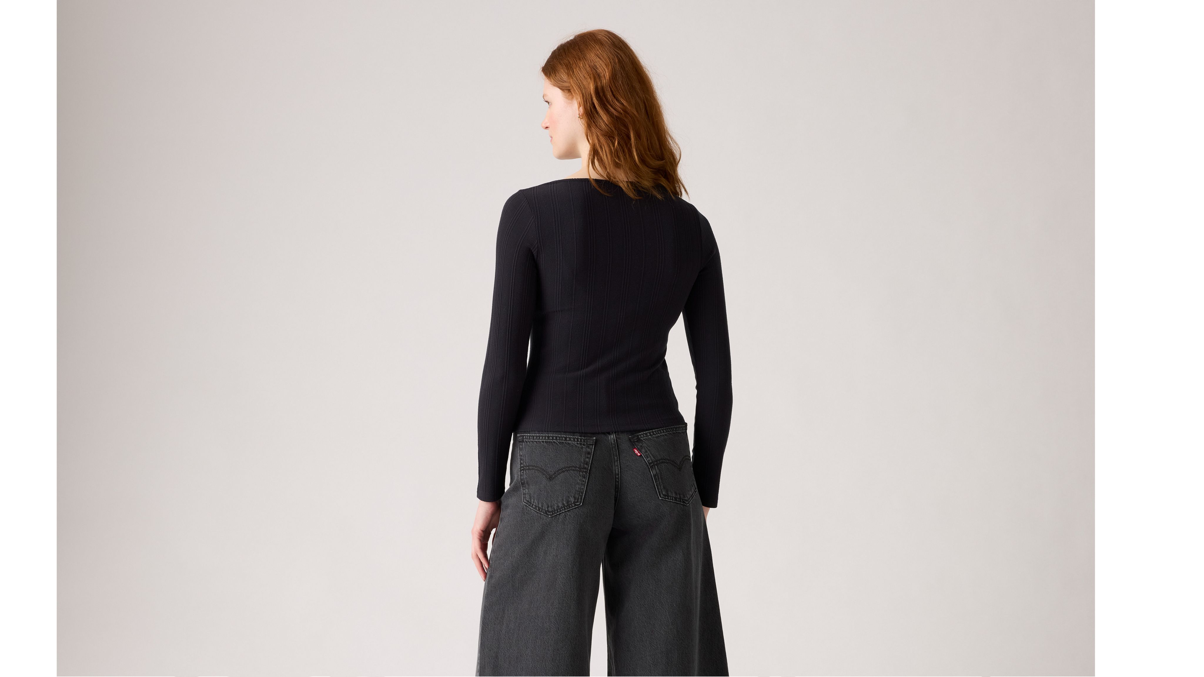 Футболка с длинным рукавом Dry Goods Supersoft Levi's, Anthracite Night - Black — фото 3