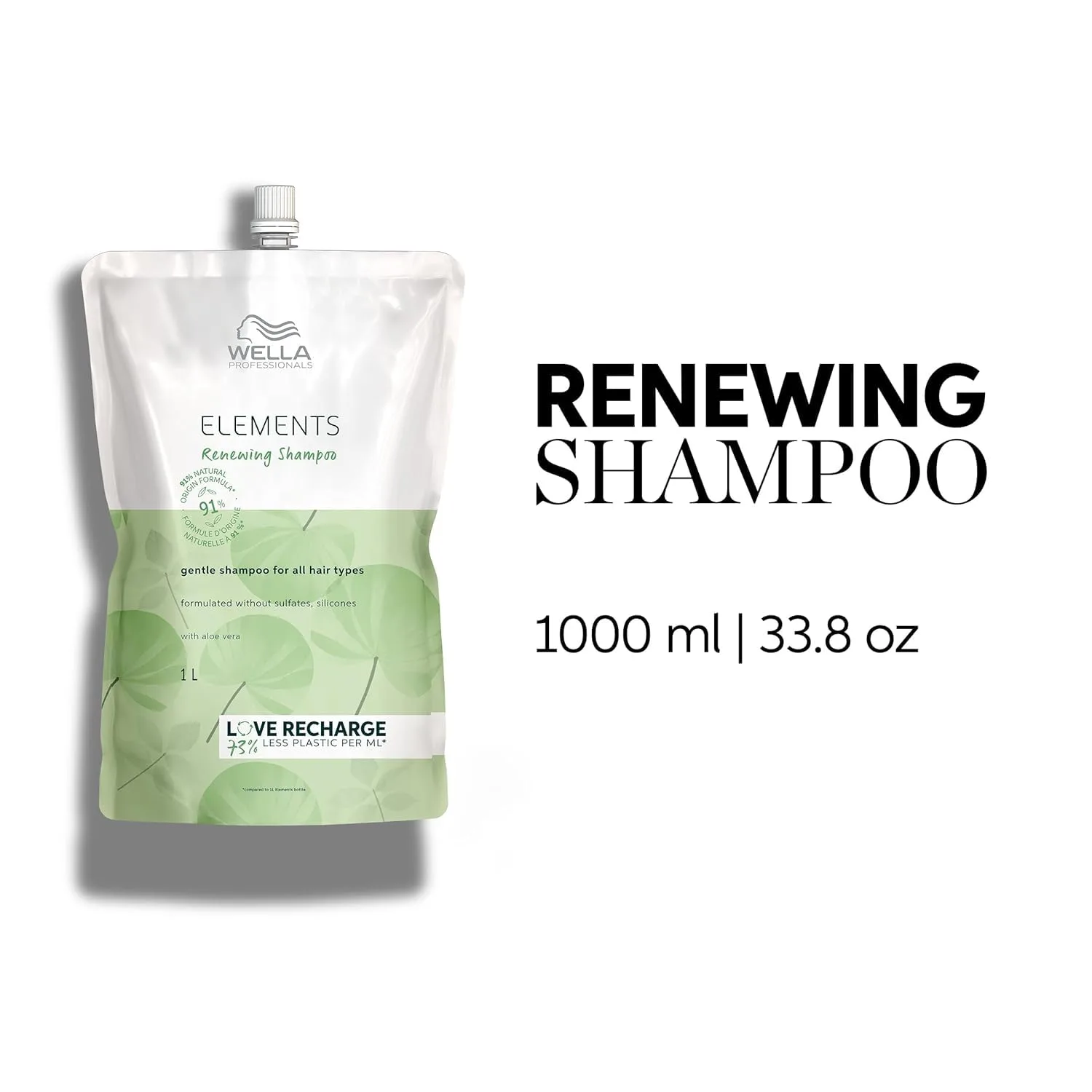Набор Wella Professionals Elements Renewing: шампунь, кондиционер и маска 1000 мл - без сульфатов и силиконов, для всех типов волос — фото 2