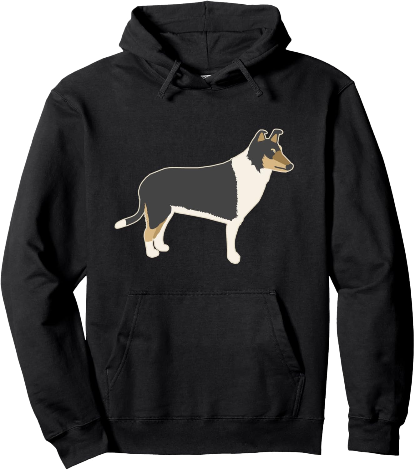 

Милая толстовка с изображением гладкошерстной колли для владельцев колли - черная Cute Smooth Collie Apparel