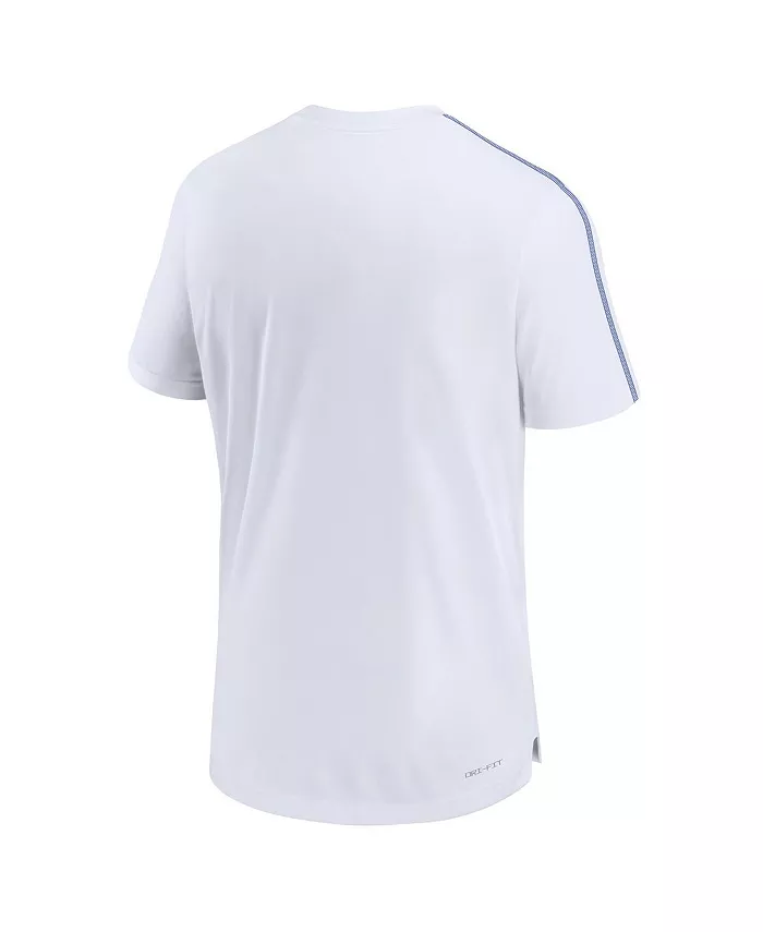 Мужская футболка Duke Blue Devils 2024 Sideline Coach Performance T-shirt Nike, белый — фото 2