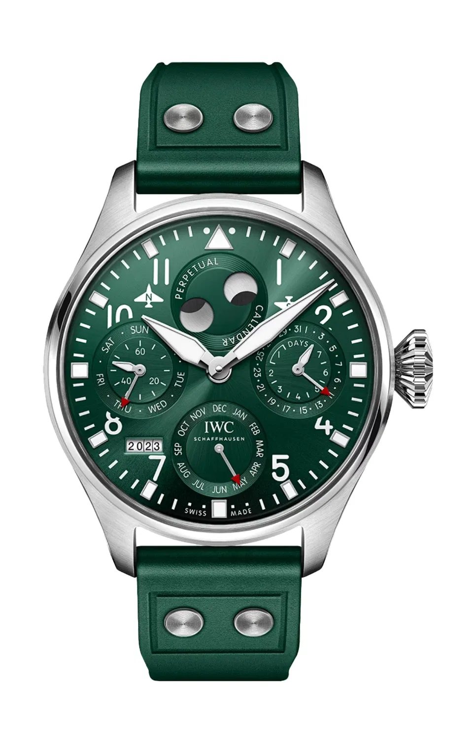 БОЛЬШИЕ ПИЛОТСКИЕ ЧАСЫ С ВЕЧНЫМ КАЛЕНДАРЕМ - IW503608 IWC SCHAFFHAUSEN, черный